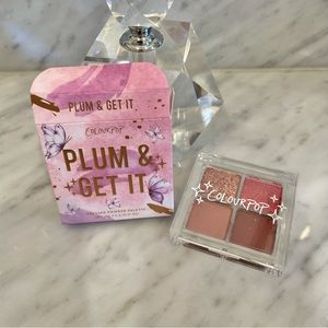 2/$12 * New Colourpop Plum & Get It Quad